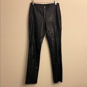 Hugo Buscati Black Leather Pants